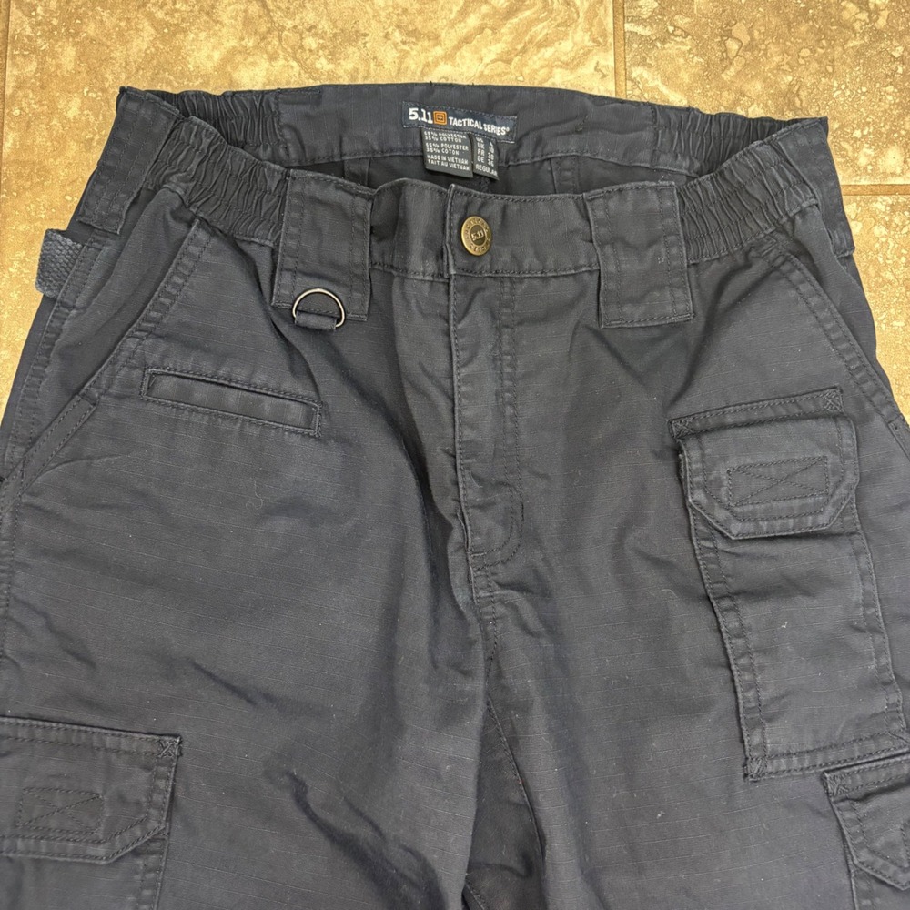 5.11 Tactical Series Womens Navy Blue Ripstop Cargo Pants Size 6 Regular TAC-143 - Picture 2 of 14
